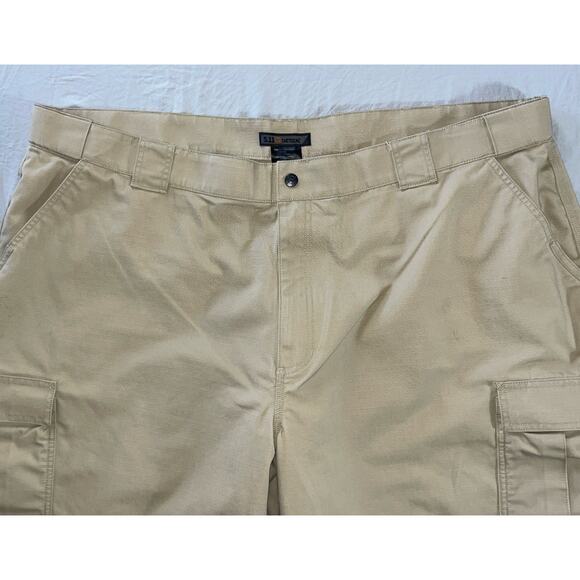 5.11 Tactical Men's Ripstop TDU Cargo Work, Bush Pants. Beige, Men's 4XL Short. - Picture 6 of 9